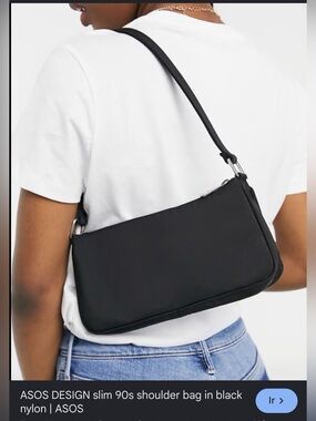 ASOS Black Slim Shoulder Bag